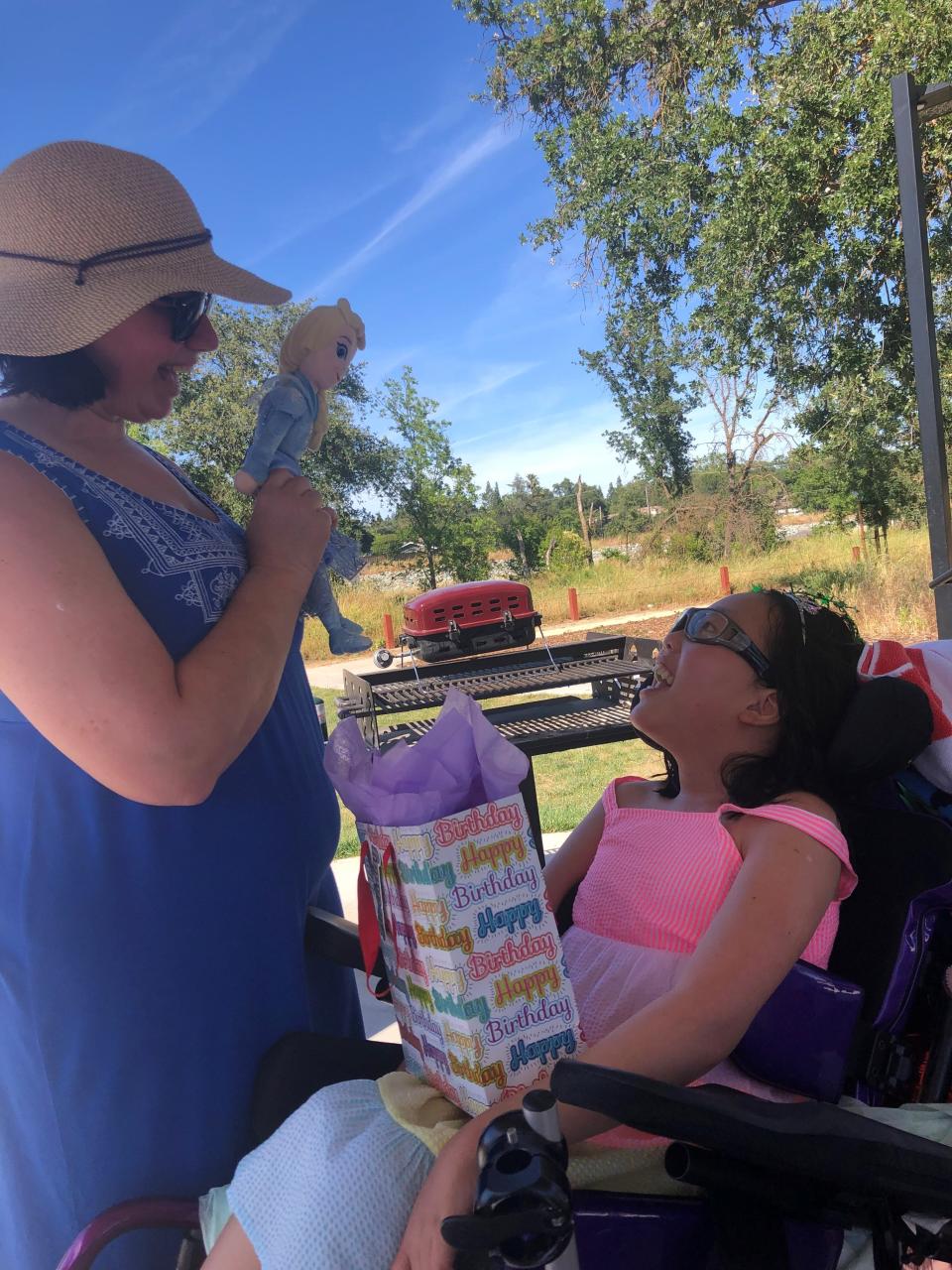 Nicole Cardoza and her daughter, Annie, on her birthday last week.