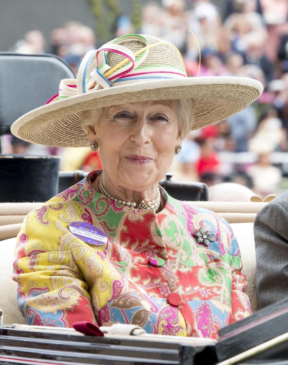 <p>At the Royal Ascot, the Princess has never shied away from bold colors.</p>