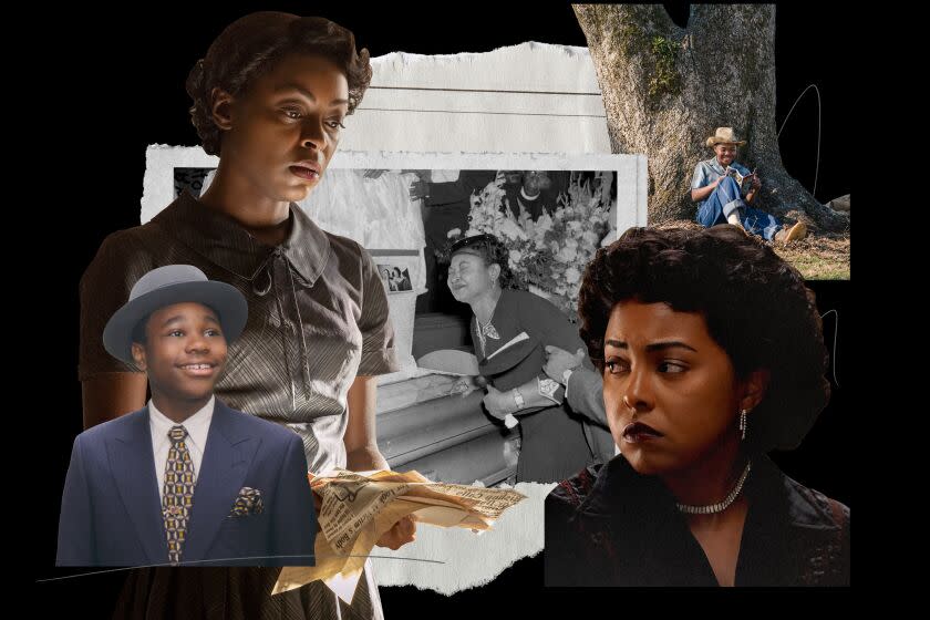 Photo illustration of Emmitt Till movies/miniseries.