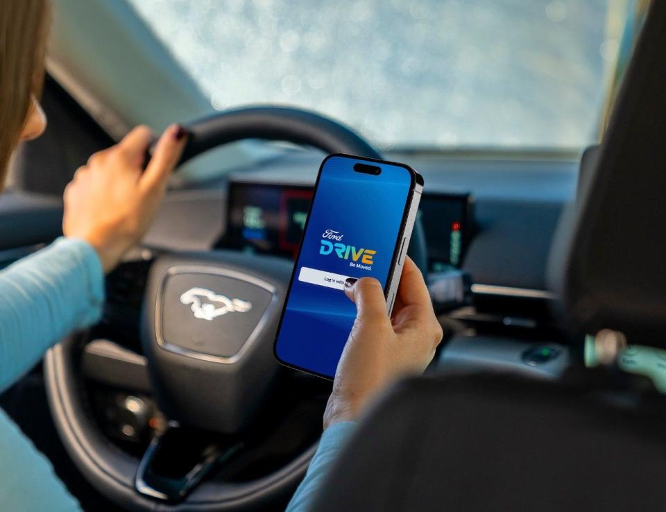 ford drive pilot program app screen
