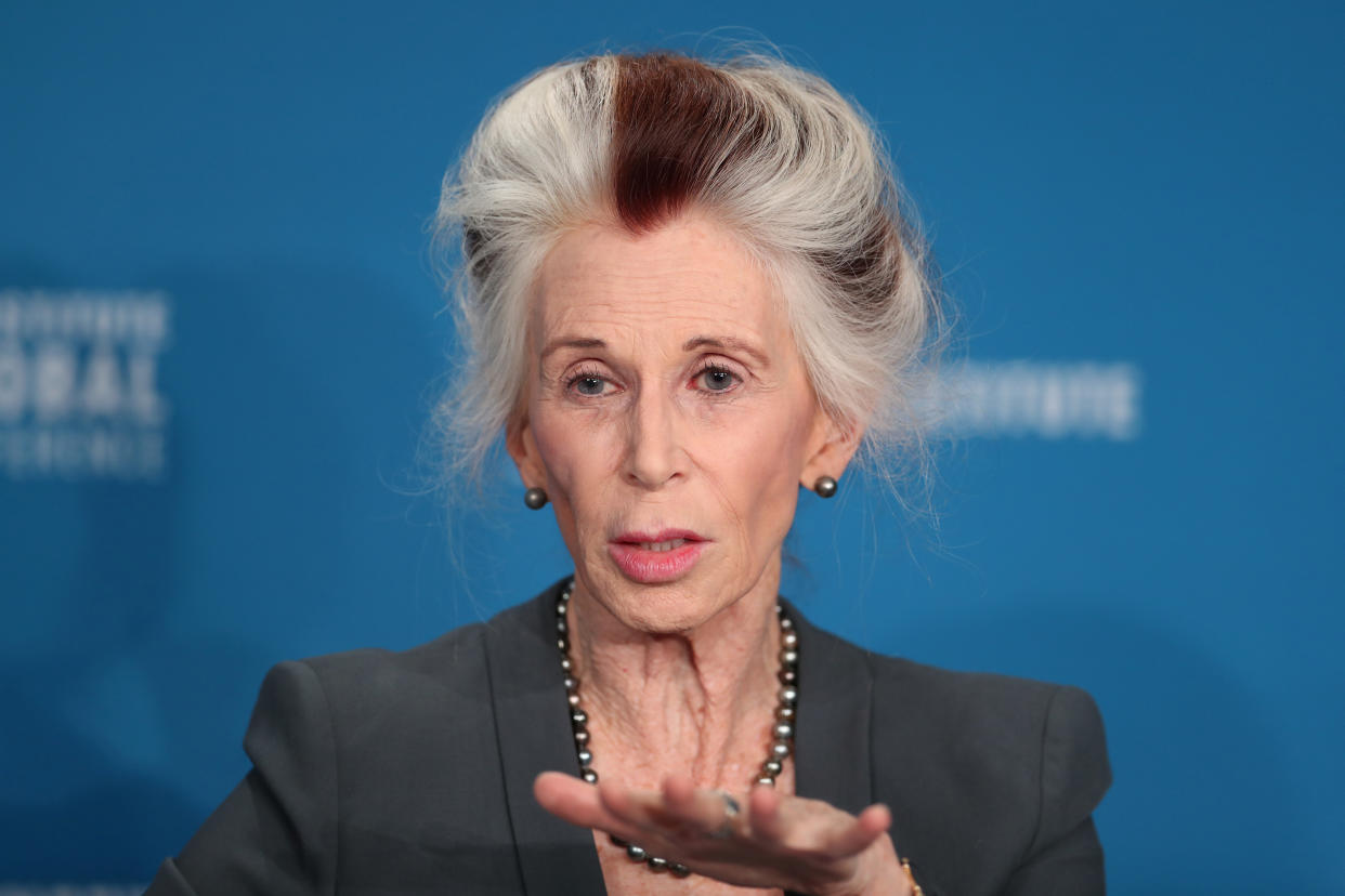 Catharine MacKinnon, James Barr Ames Visiting Professor of Law, Harvard Law School, speaks at the Milken Institute's 21st Global Conference in Beverly Hills, California, U.S. April 30, 2018. REUTERS/Lucy Nicholson