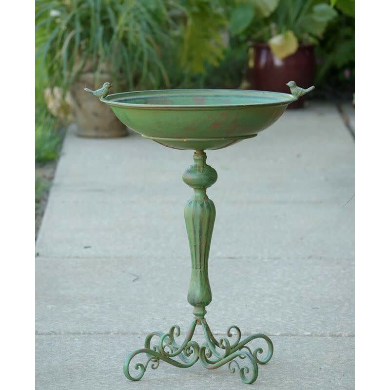 7) Green Mattison Birdbath