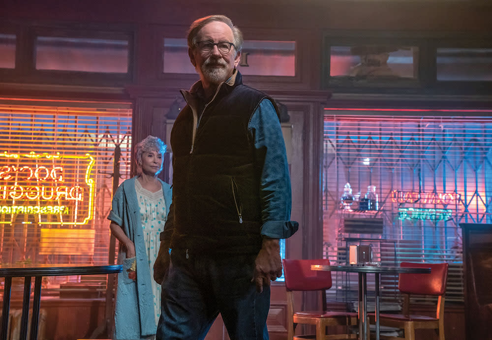 Director Steven Spielberg on the set of West Side Story in 2019. - Credit: Niko Tavernise/Twentieth Century Fox Film Corporation