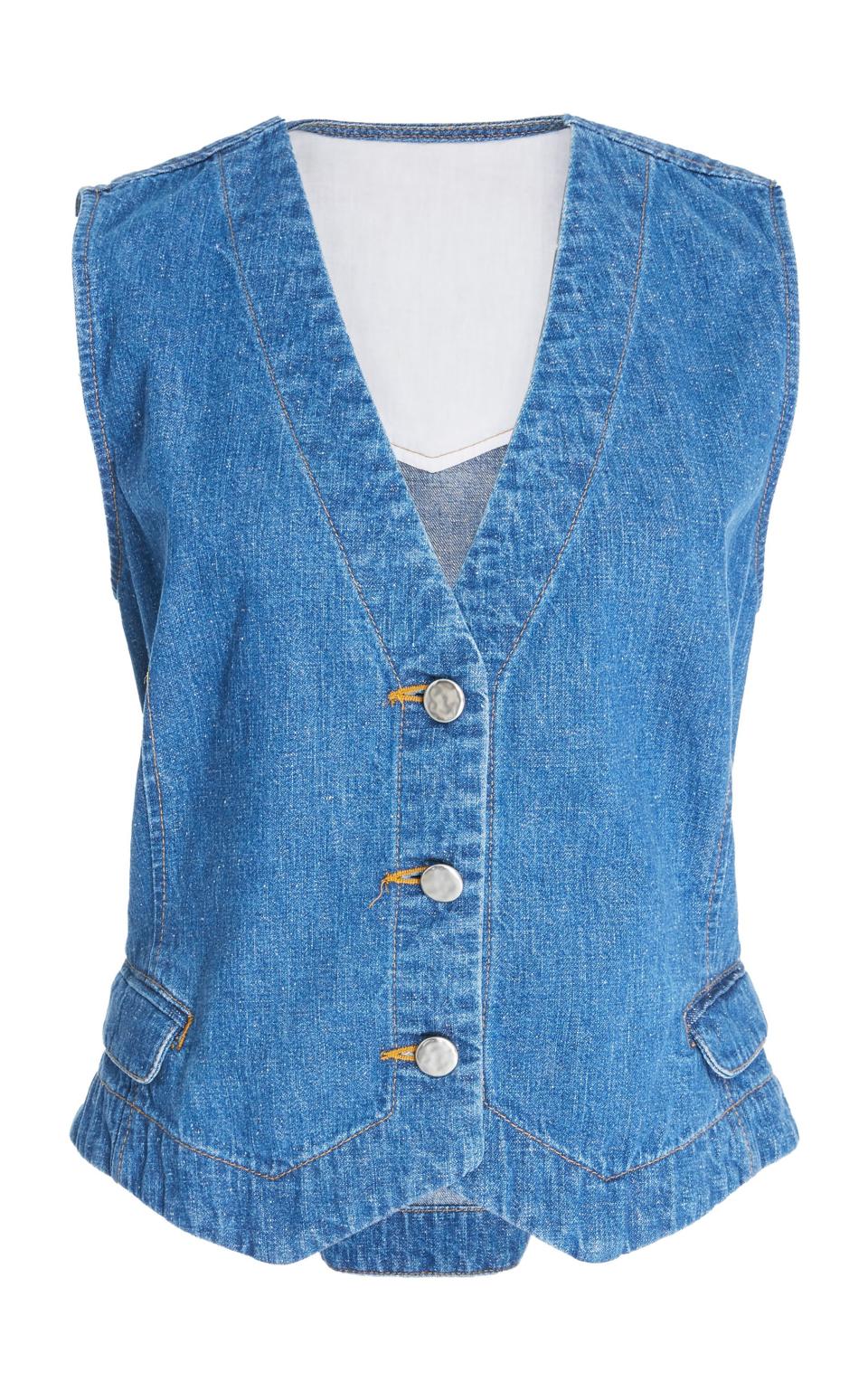 Rachel Comey denim vest (£348)