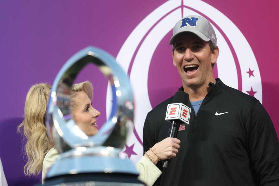 Eli Manning got bragging rights over big brother Peyton when the NFC prevailed for the second straight year in the Pro Bowl Games.