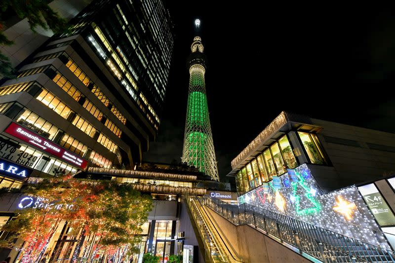 東京晴空塔夢幻耶誕主題燈飾。（圖／©TOKYO-SKYTREETOWN提供)