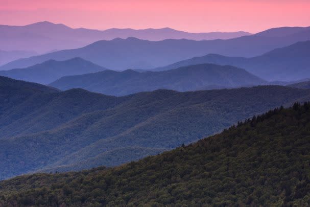 Great Smoky Mountains National Park in North Carolina and Tennessee