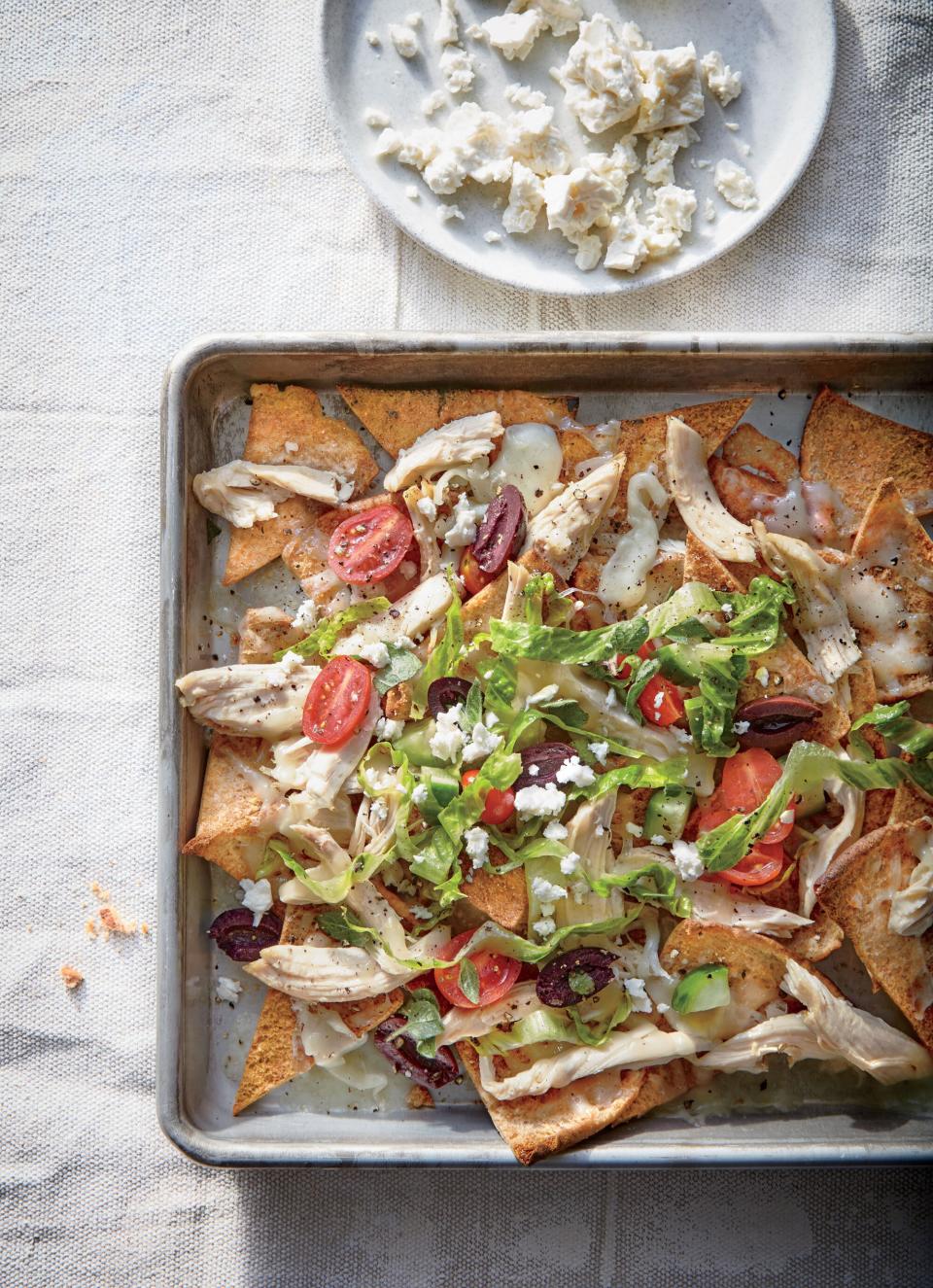 Friday: Greek Chicken Nachos