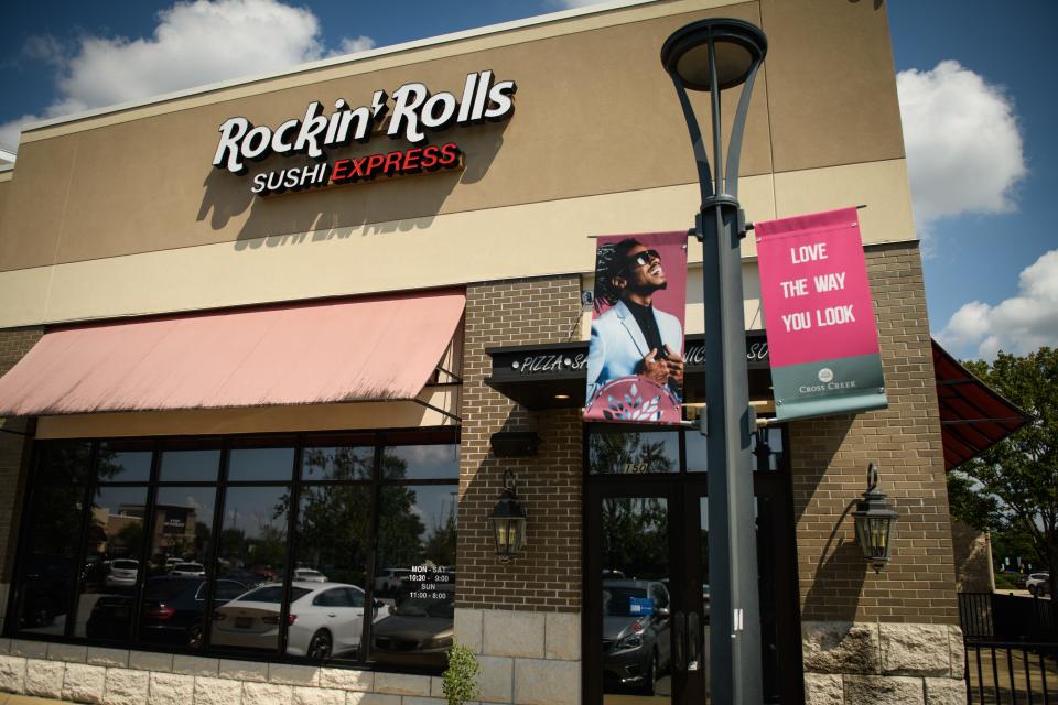 Rockin' Rolls Sushi Express at the Cross Creek Mall.