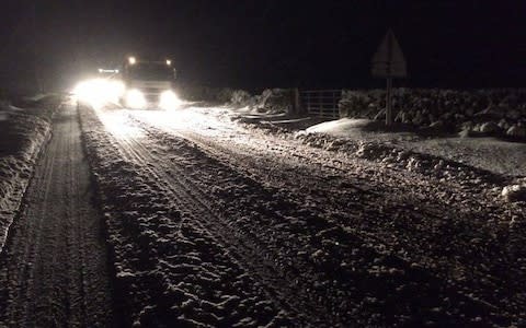 Snow on the A76  - Credit: Dumfries & Galloway Virtual Operations Support Team/Facebook