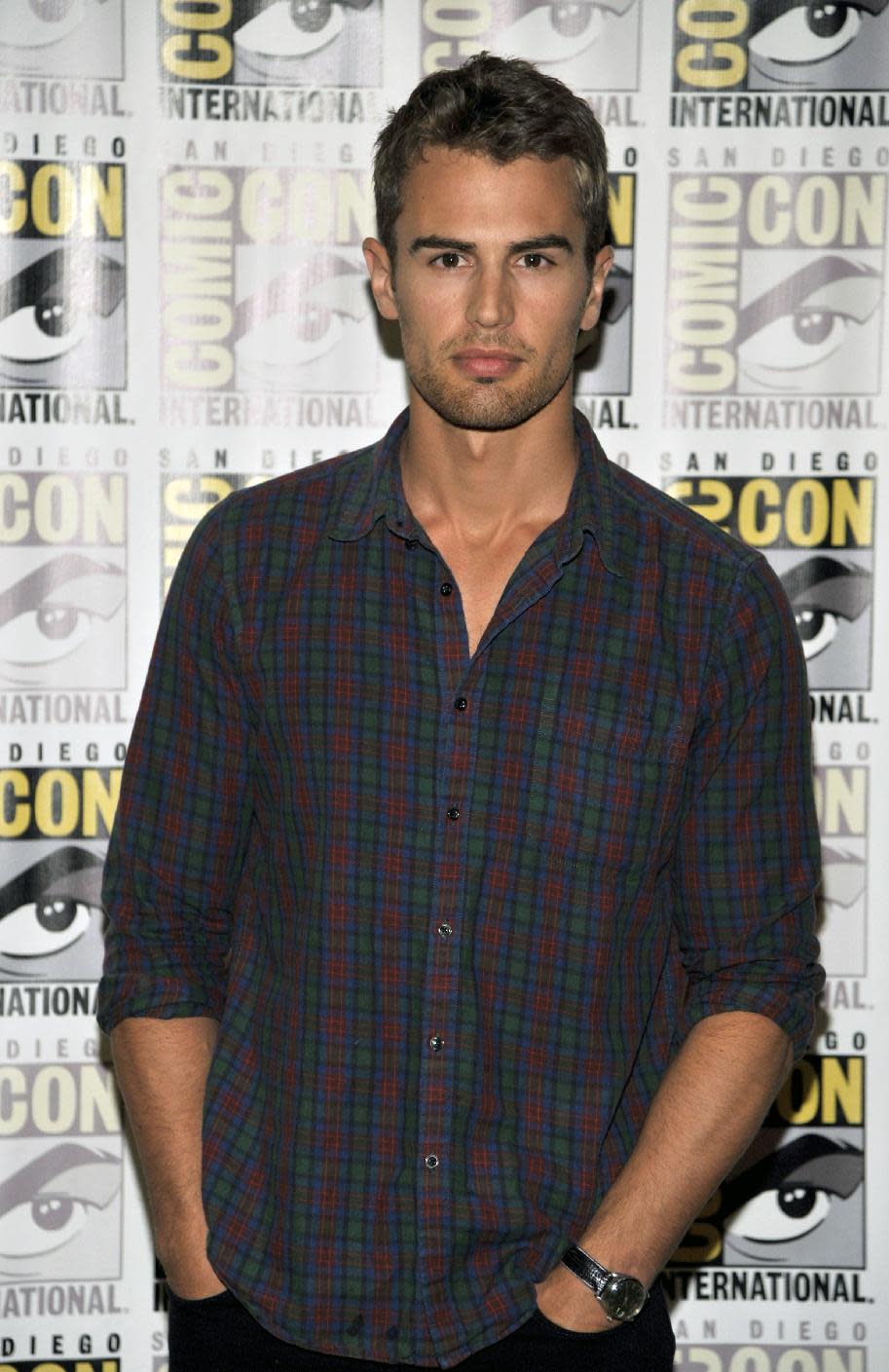 Theo James attends the "Divergent" press line on Day 2 of Comic-Con International on Thursday, July 18, 2013 in San Diego, Calif. (Photo by Chris Pizzello/Invision/AP)