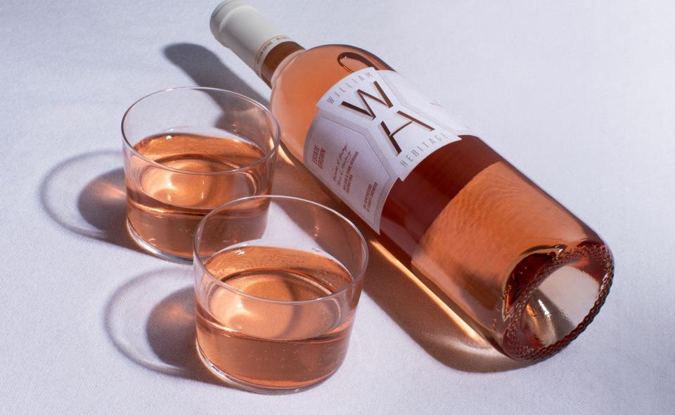 William Heritage Winery of Mullica Hill and Haddonfield wins  the 2020 New Jersey Governors Cup wine competition with this 2021 vintage year Rose and a red blend (not pictured) that also helped it capture Best of Show honors.