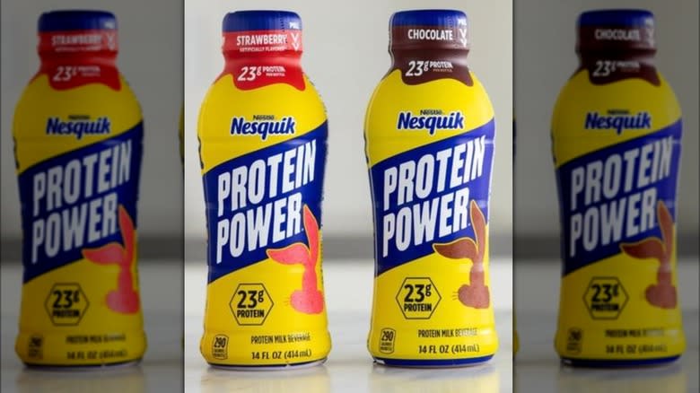 Nesquick protein shake bottles