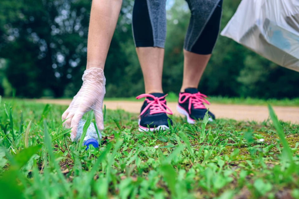 Pick up litter at the park or nearby beach.