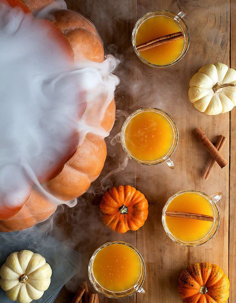 <p>Créez une décoration d'Halloween traditionnelle en multipliant les citrouilles.</p><br>