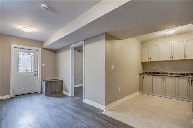 <p>6 William St., Brampton, Ont. The finished basement has the potential to become an in-law suite or legal rental unit. (Photo: Zoocasa) </p>