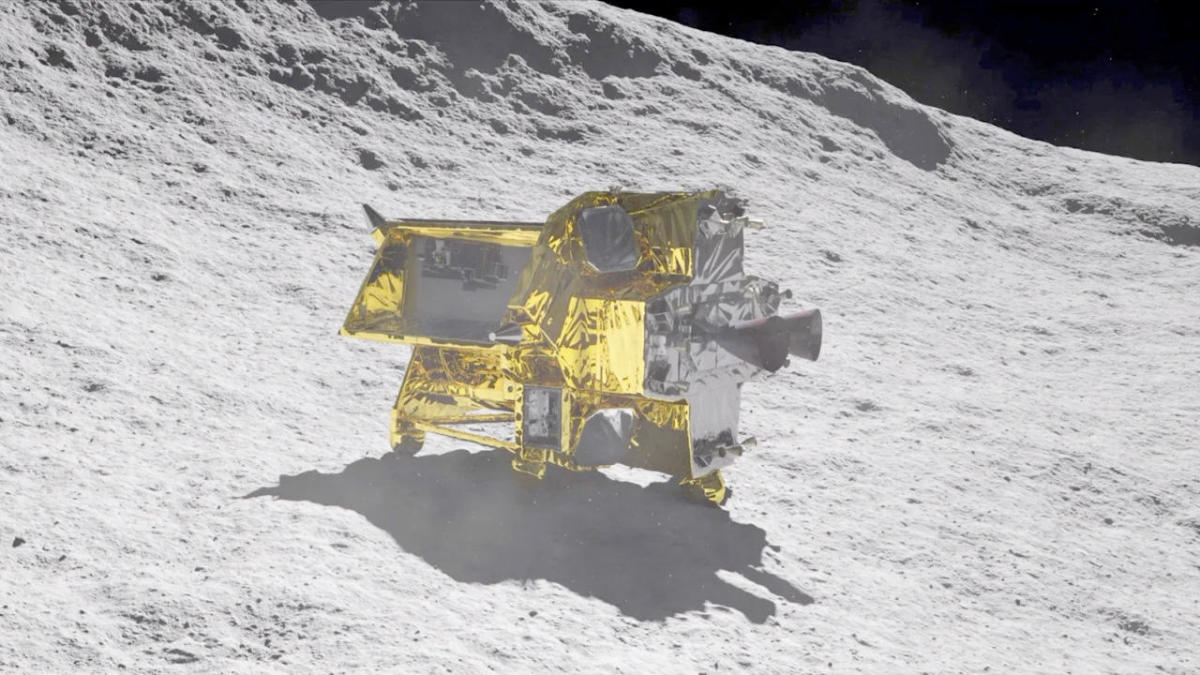 Japanese moon lander touches down, but doomed by power glitch