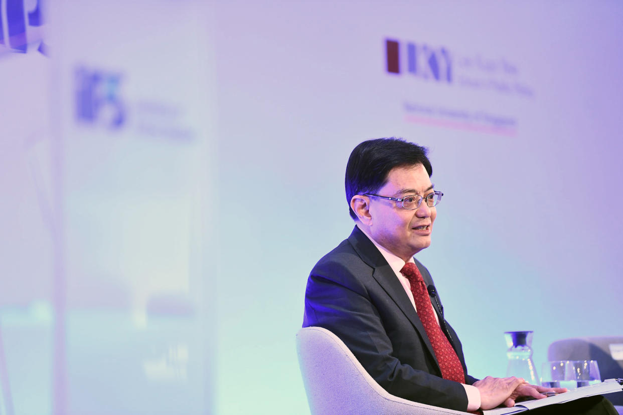 Deputy Prime Minister and Minister for Finance Heng Swee Keat speaking to an audience on the first day of the Singapore Bicentennial Conference on 30 September, 2019. (PHOTO: Institute of Policy Studies, NUS)