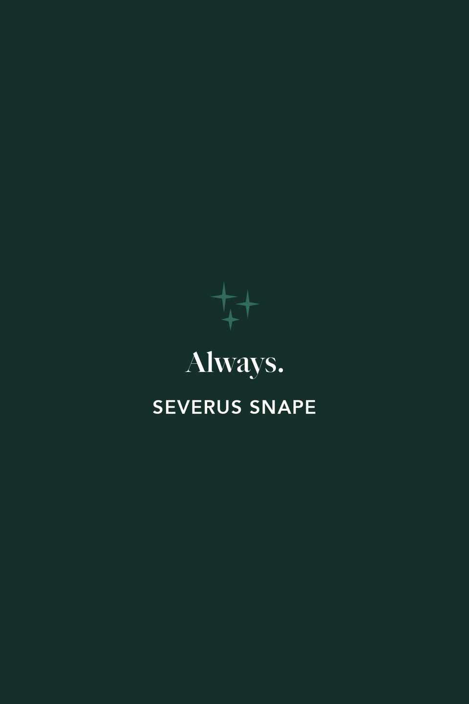 Severus Snape's redeeming quote