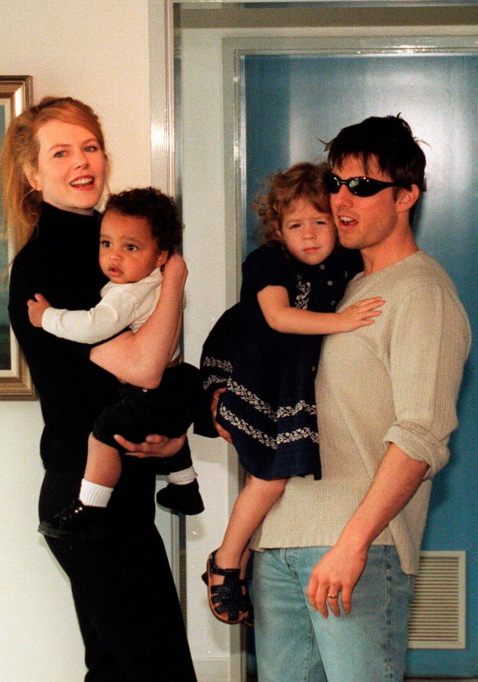 Nic has two adoptive children with ex-husband Tom Cruise, Isabella, now 25, and Connor, now 22. They are pictured here together in 1996. Source: Getty