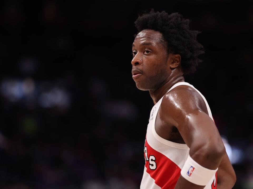 Toronto forward O.G. Anunoby has been the centre of trade rumours with the deadline coming up next Thursday. (Gregory Shamus/Getty Images - image credit)