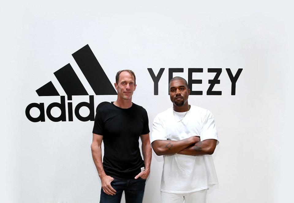 Kanye West mit dem Adidas-Manager Eric Liedtke. - Copyright: 	Jonathan Leibson / Freier Fotograf