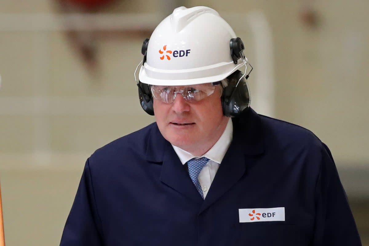 Boris Johnson promised £700 million of taxpayers’ money to the Sizewell C nuclear power project as he sought to make energy security part of his legacy as Prime Minister (Chris Radburn/PA) (PA Wire)