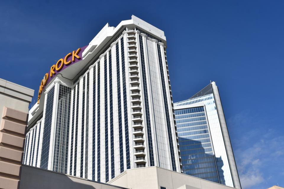 The former Trump Taj Mahal in Atlantic City is now the Hard Rock Hotel & Casino.