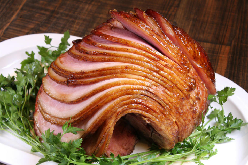 <p>Recipe Girl</p><p>This ham is simply roasted in the oven and a sweet glaze is brushed on toward the end of baking. It turns out so perfectly!</p><p><strong>Get the recipe: <a href="http://www.recipegirl.com/2016/12/19/brown-sugar-glazed-ham/" rel="nofollow noopener" target="_blank" data-ylk="slk:Brown Sugar Glazed Ham;elm:context_link;itc:0;sec:content-canvas" class="link ">Brown Sugar Glazed Ham</a></strong></p>