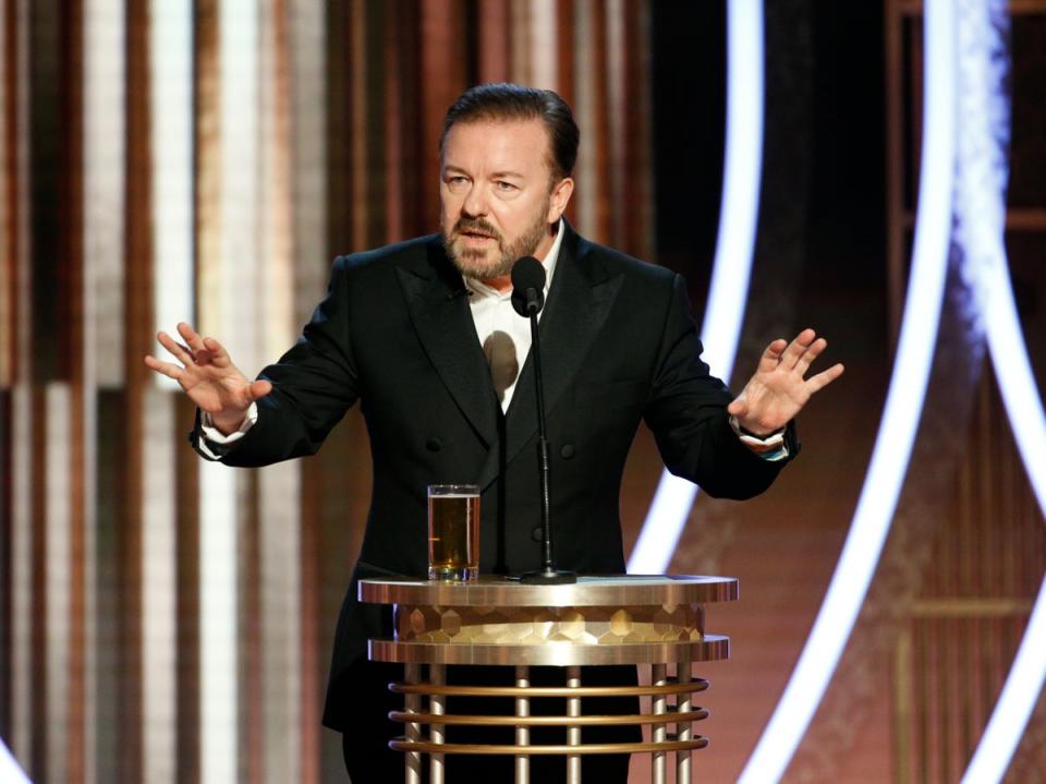 Ricky Gervais claims people ‘aren’t really offended’ by his joke (2020 NBCUniversal Media, LLC via)