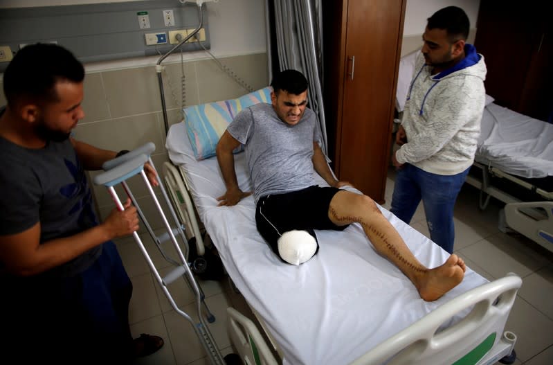 FILE PHOTO: Wounded Gaza cyclist to miss Asian Games after amputation