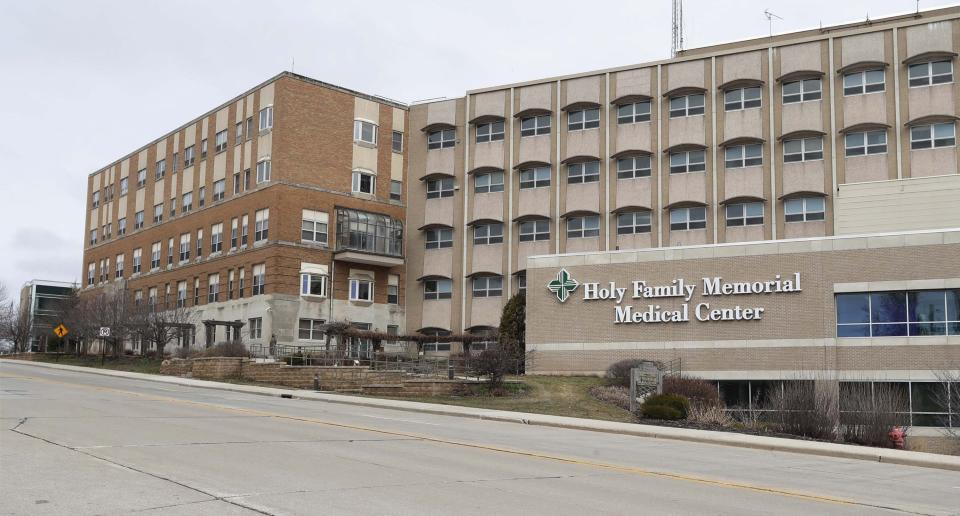 Holy Family Medical Center as seen, Wednesday, April 1, 2020, in Manitowoc, Wisconsin.