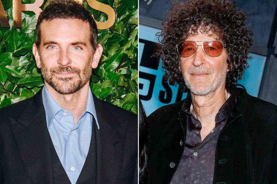 <p>Nina Westervelt/WWD via Getty; Mike Coppola/Getty</p> Bradley Cooper (left) and Howard Stern in 2023