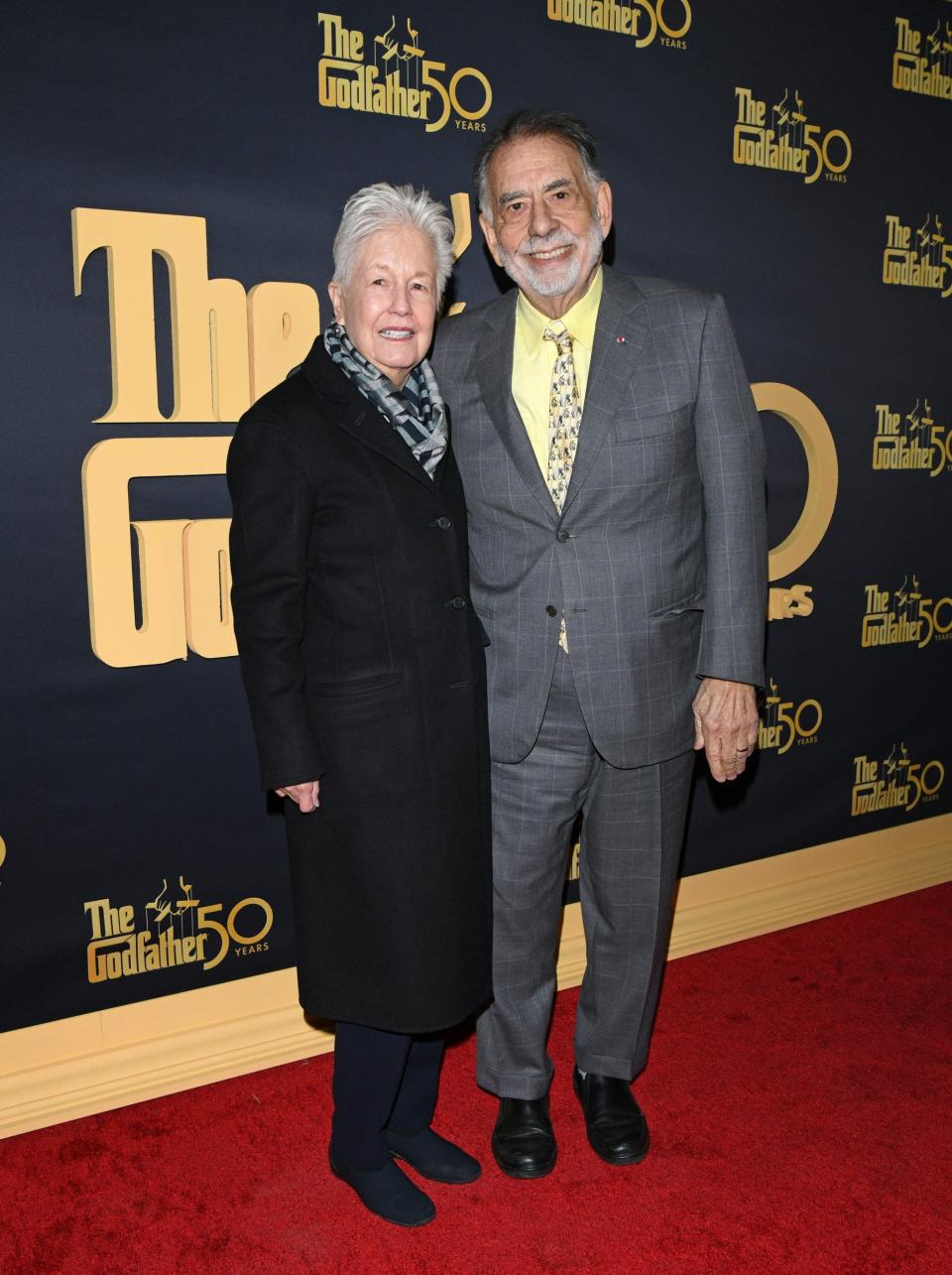 eleanor and francis ford coppola on the red carpet