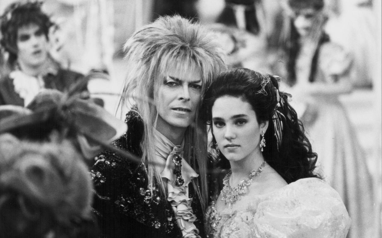 David Bowie and Jennifer Connelly in Jim Henson's Labyrinth - Moviepix/Getty