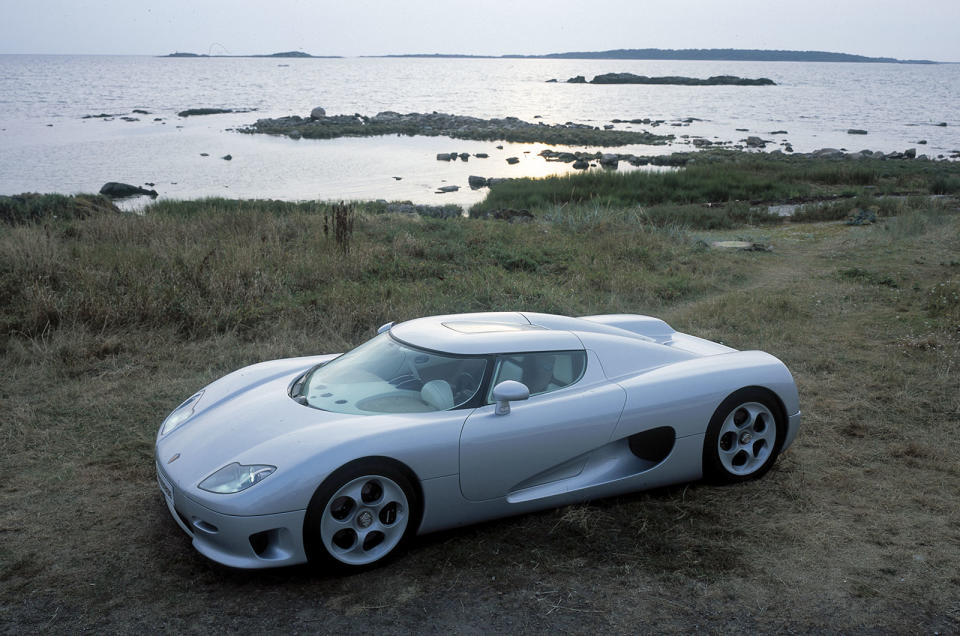<p>The car that started it all for this Swedish car maker, the CC8S was originally named the Sethera Falcon (catchy…). The brief was to create a car that could beat the McLaren F1's 240mph, but while Koenigsegg claimed such a speed was possible, it was never independently verified.</p>