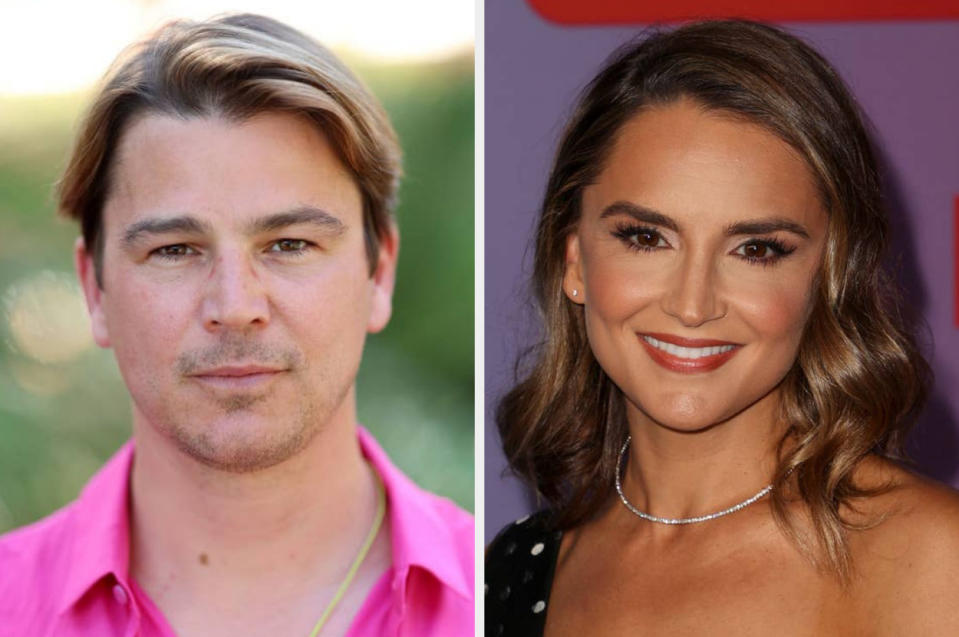 Josh Hartnett attends a photo session for Filming Italy on June 12, 2022, Rachael Leigh Cook poses at a "He's All That" screening on August 25, 2021
