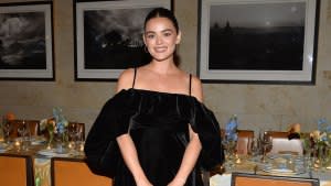 Lucy Hale at an Etro dinner in Los Angeles on April 24, 2024.