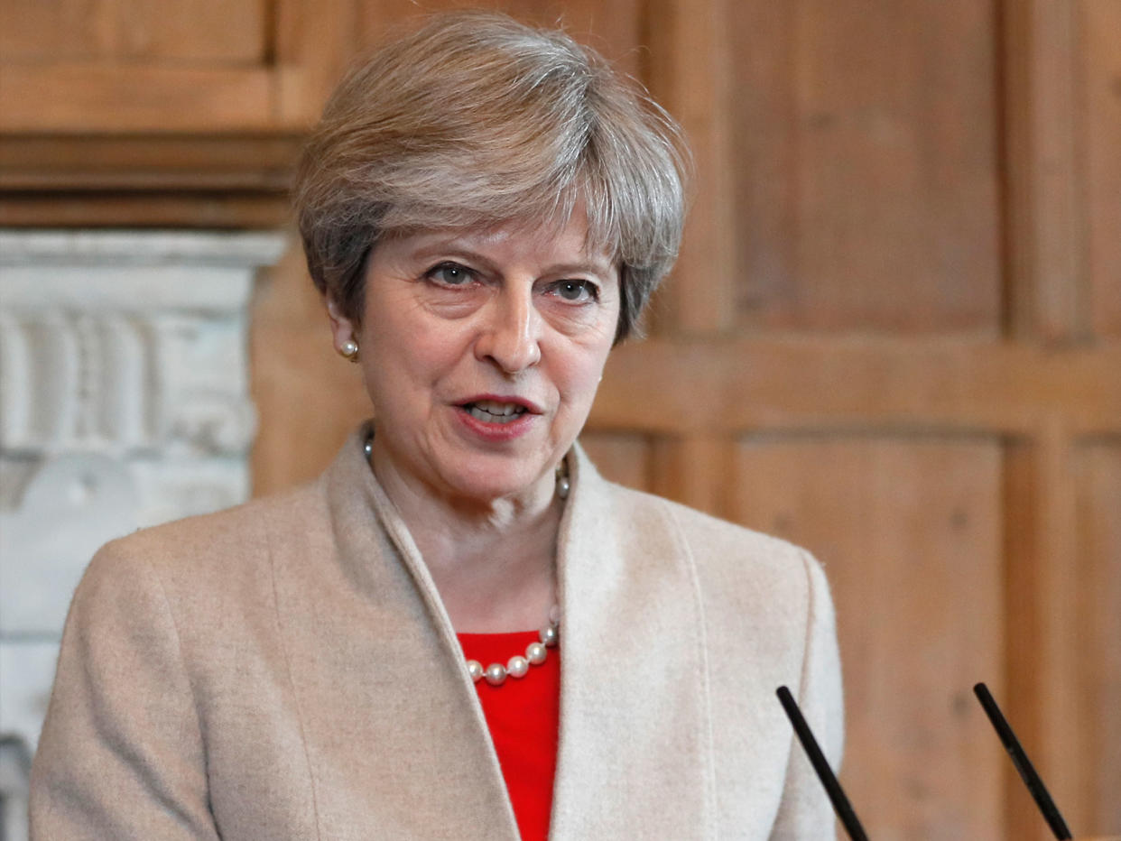 Theresa May has been criticised for Government plans to cut schools funding by £3 billion: AP