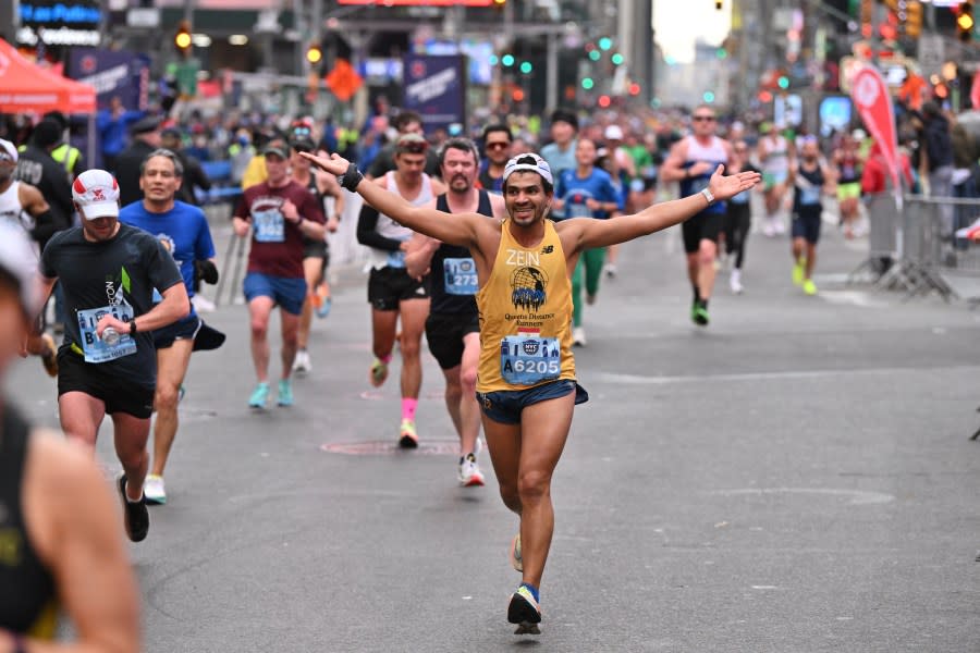 NEW YORK, NEW YORK – MARCH 17: The 2024 United Airlines NYC Half Marathon is held in New York City. The course starts in Brooklyn and ends in Central Park in Manhattan. (Photo by Roy Rochlin/New York Road Runners via Getty Images)