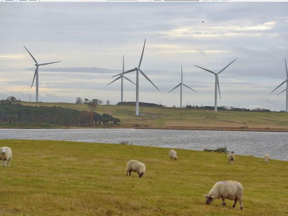 Renewable sources of power such as wind have helped to oust coal from the UK’s power supplyGetty Images