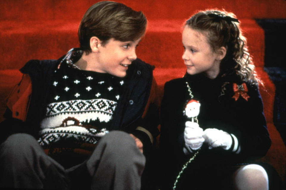 <div><p>"<i>All I Want for Christmas</i> with Ethan Embry and Thora Birch. Totally predictable, but so good. Somehow Lauren Bacall and Kevin Nealon are also in it? I have to watch this movie every year."</p><p>—<a href="https://www.buzzfeed.com/cbirney79" rel="nofollow noopener" target="_blank" data-ylk="slk:cbirney79;elm:context_link;itc:0;sec:content-canvas" class="link ">cbirney79</a></p></div><span> Paramount / Courtesy Everett Collection</span>