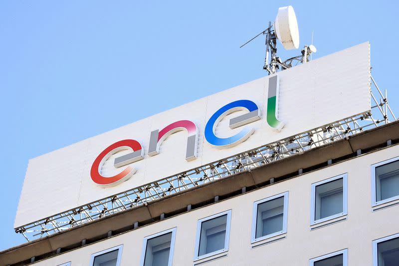 FILE PHOTO: The headquarters of Italian energy company Enel in Milan, Italy