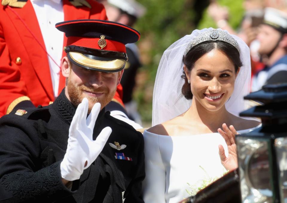 Der königliche Fotograf Chris Jackson war an Ort und Stelle, um Prinz Harrys und Meghan Markles erste Momente als Ehemann und Ehefrau fotografisch festzuhalten. Foto: Getty Images / Chris Jackson 