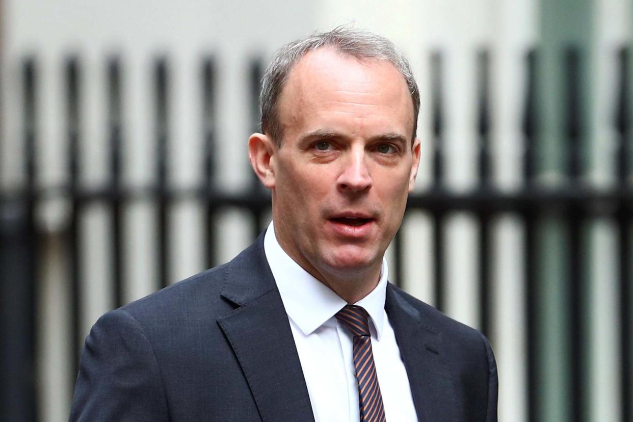 Dominic Raab made the bombshell accusation in the House of Commons: REUTERS