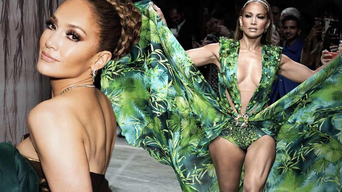 Jennifer Lopez Breaks The Internet Again In A Versace Dress MFW SS20