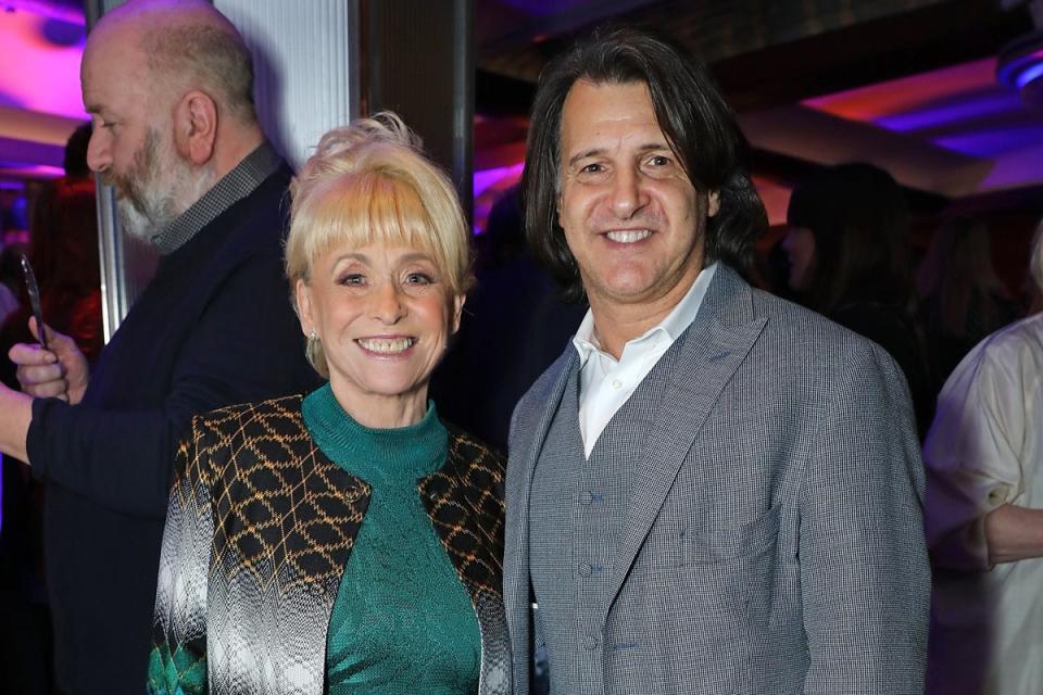 Barbara Windsor and Scott Mitchell attend the press night after party for 