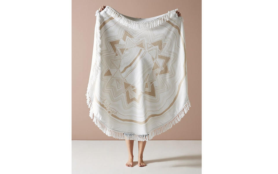 Anthropologie Tasseled Mirage Beach Towel