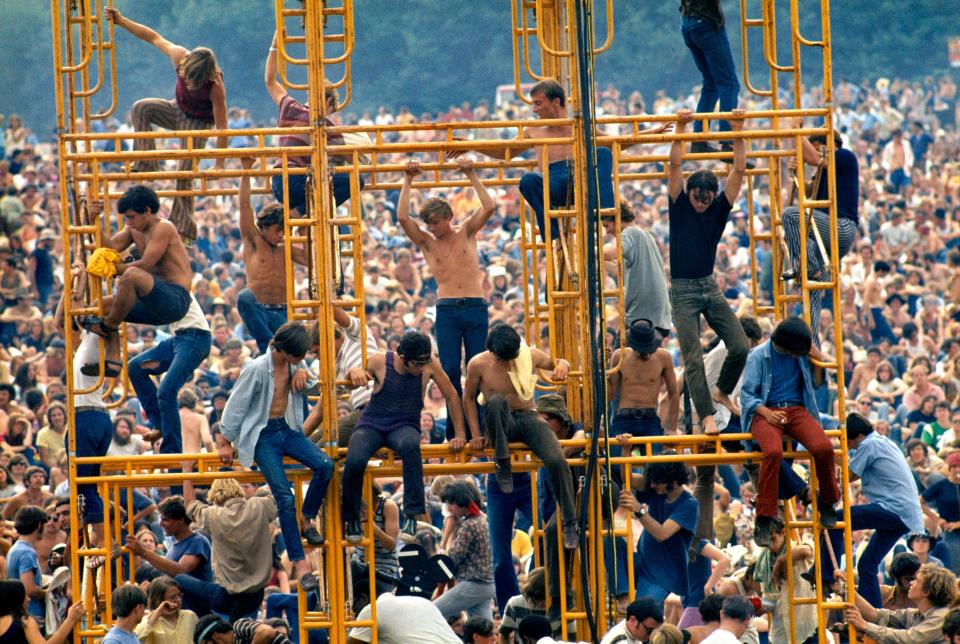 The towers at Woodstock are climbed.