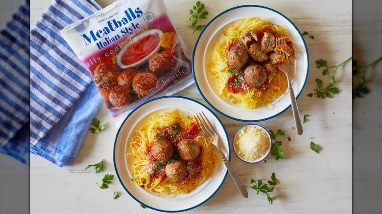 bag of Trader Joe's meatballs